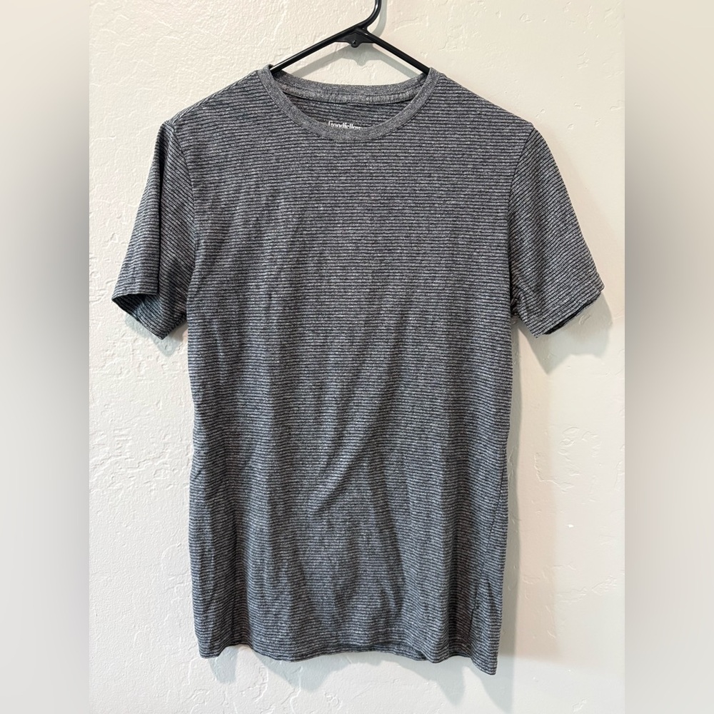 Goodfellow & Co Gray Striped T-Shirt